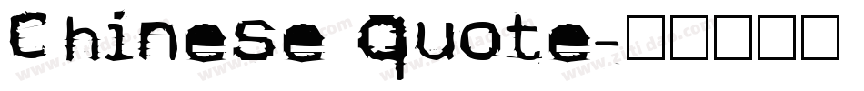 Chinese Quote字体转换